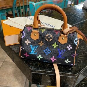 Louis Vuitton mini speedy HL black multicolor
